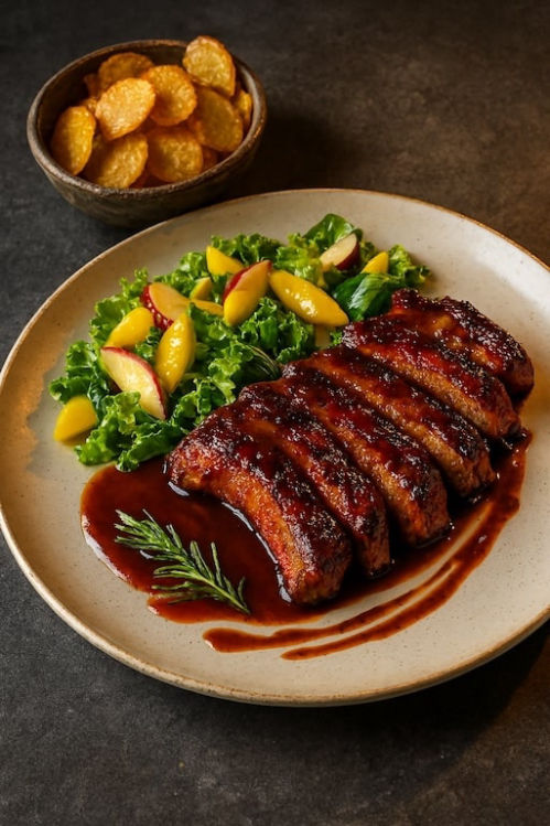 Costillas de cerdo BBQ